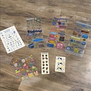 Assorted Colorful Sticker Collection